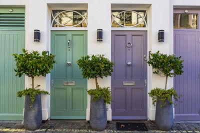 Colorful Front Entrance